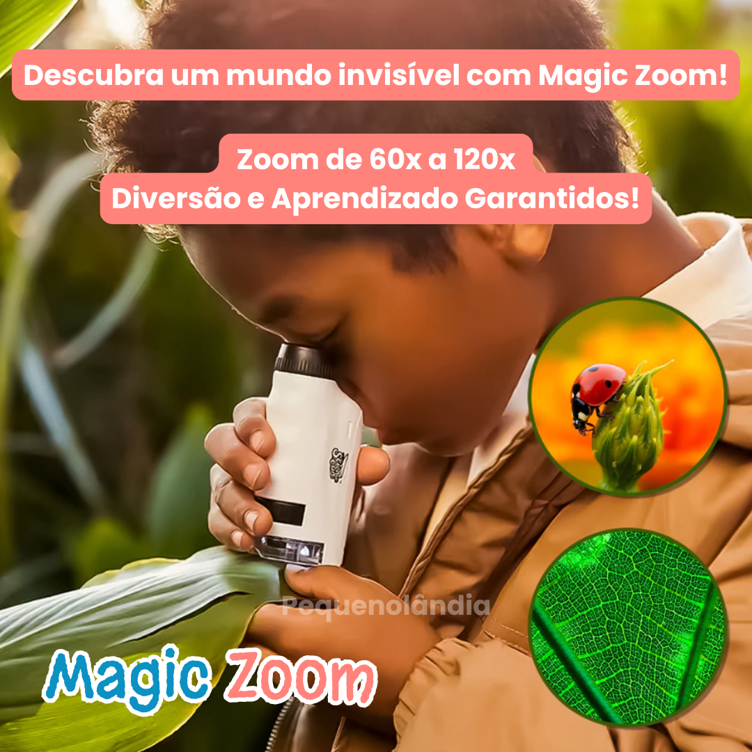 Magic Zoom - Mini Microscópio Portátil