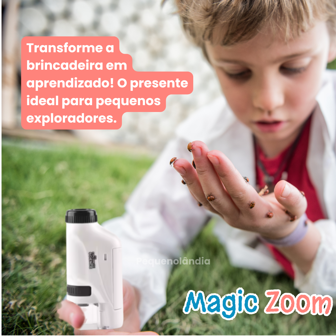 Magic Zoom - Mini Microscópio Portátil