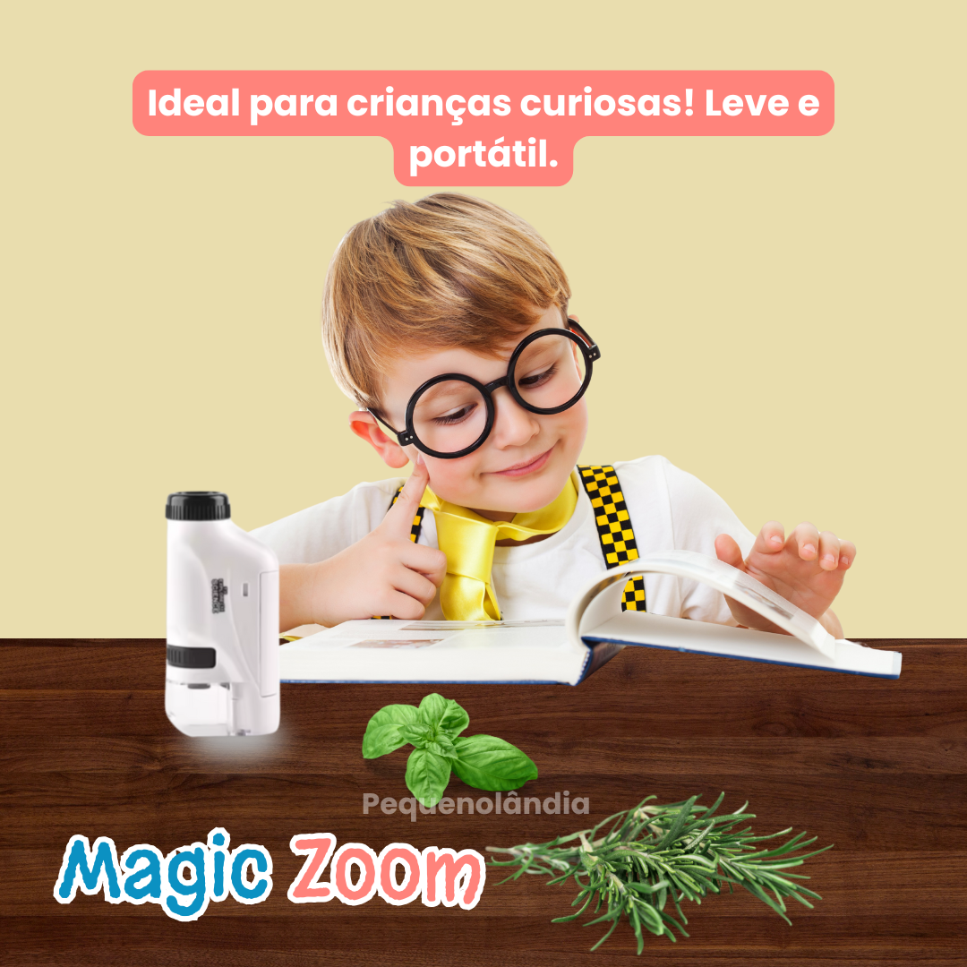 Magic Zoom - Mini Microscópio Portátil