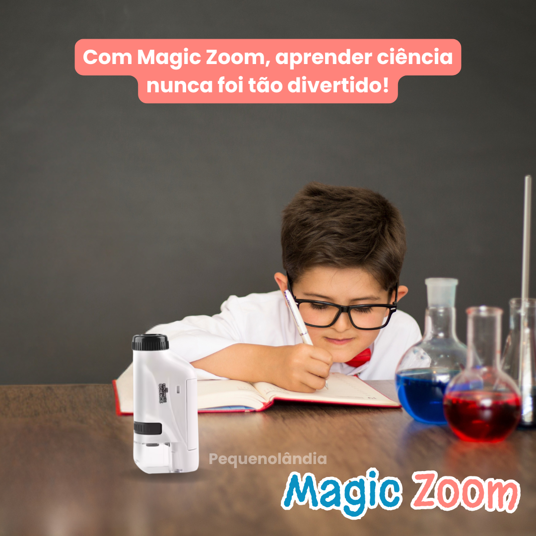 Magic Zoom - Mini Microscópio Portátil