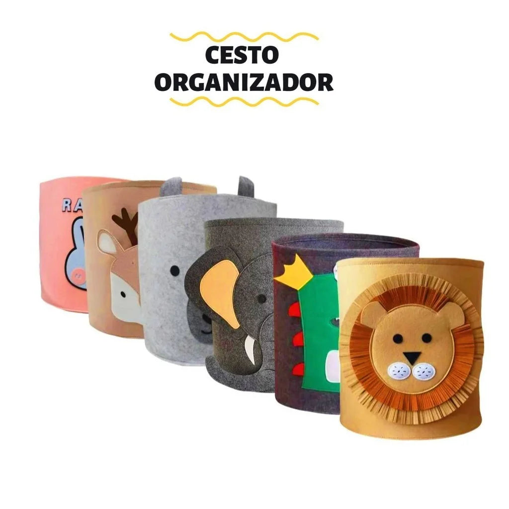 Cesto de armazenamento com Estilo Animal