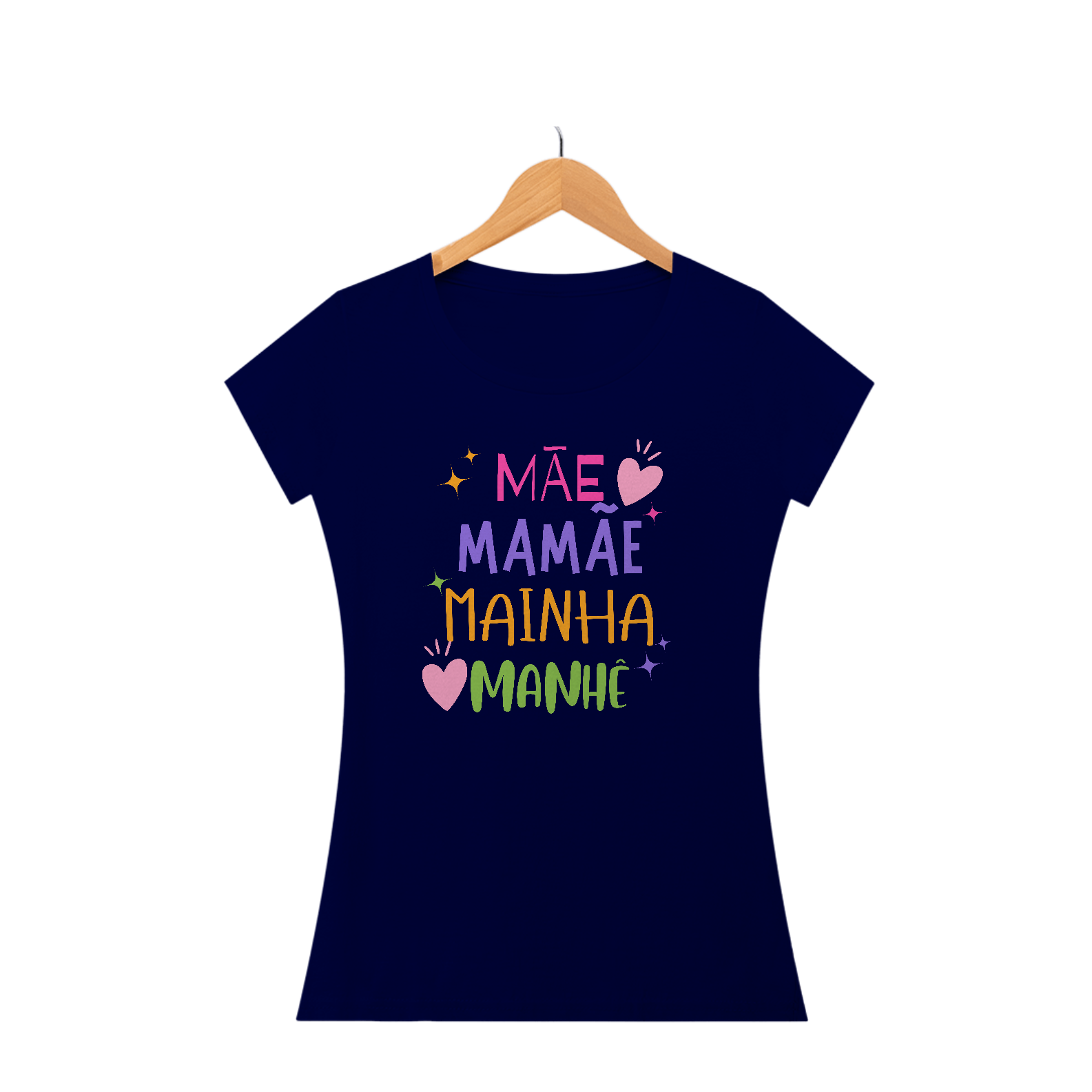 Camiseta Baby Look mãe mainha
