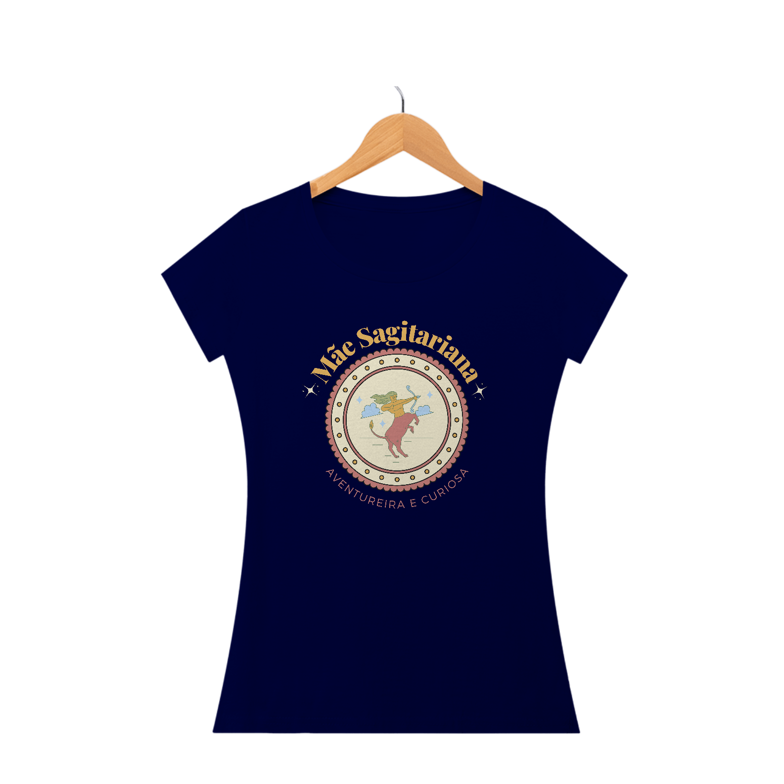 Camiseta Baby Look mãe sagitariana