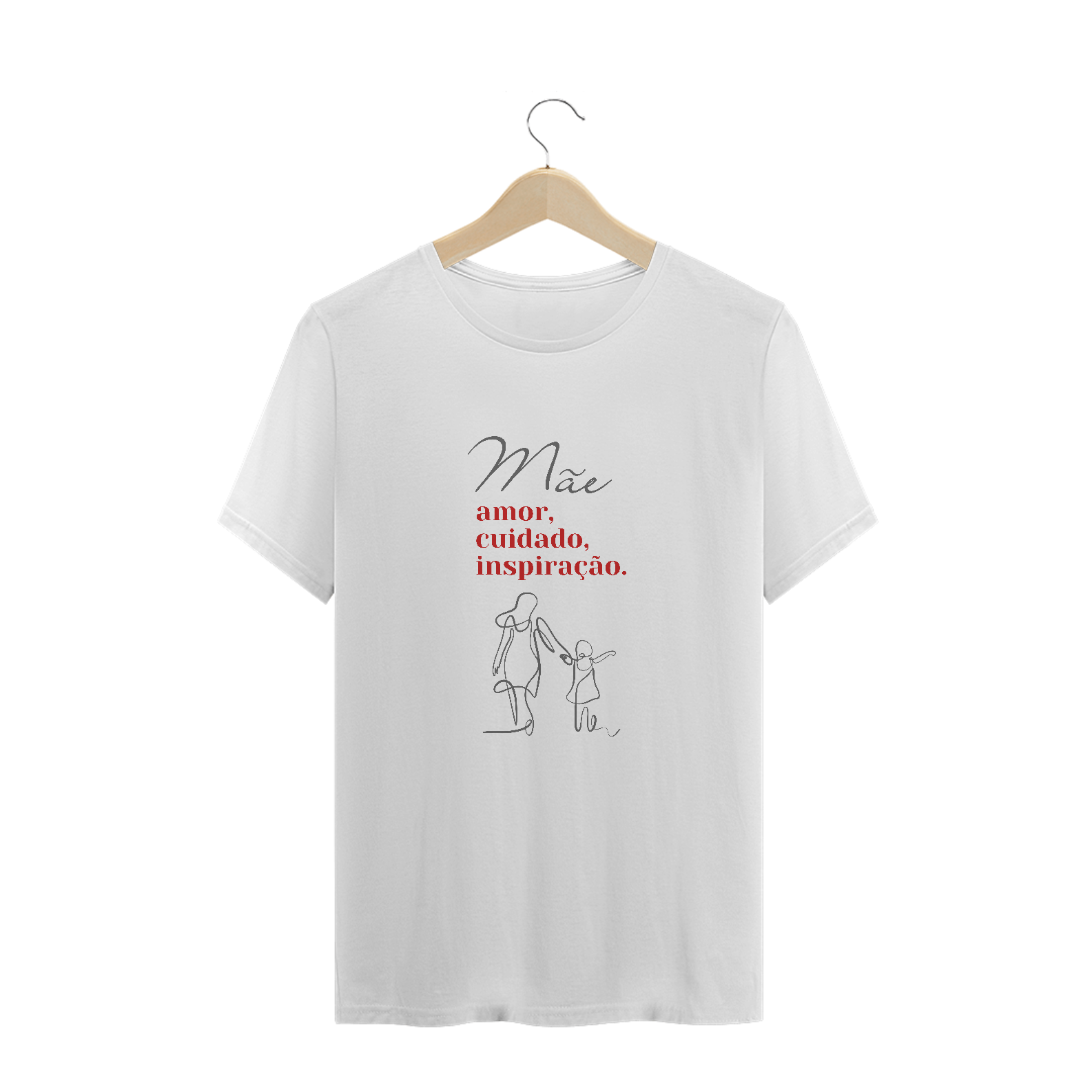 Camiseta mãe amor cuidado inspiração