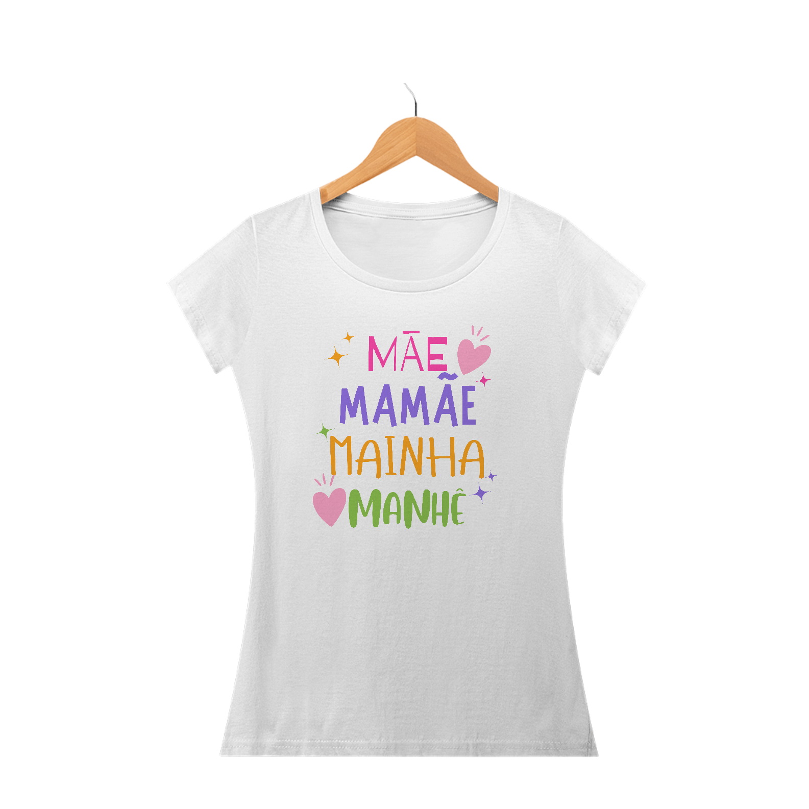 Camiseta Baby Look mãe mainha