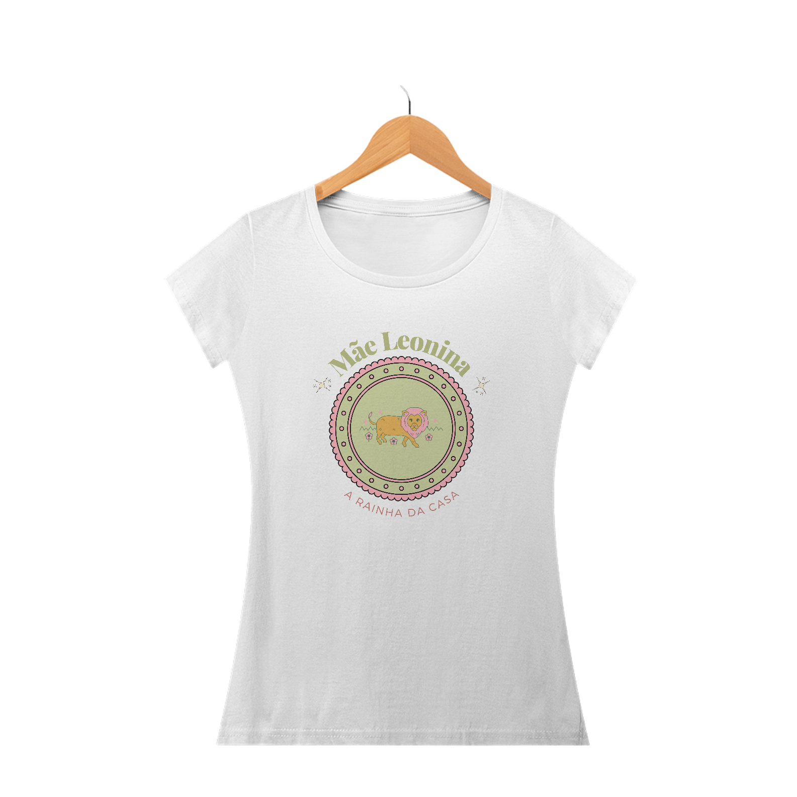Camiseta Baby Look mãe leonina