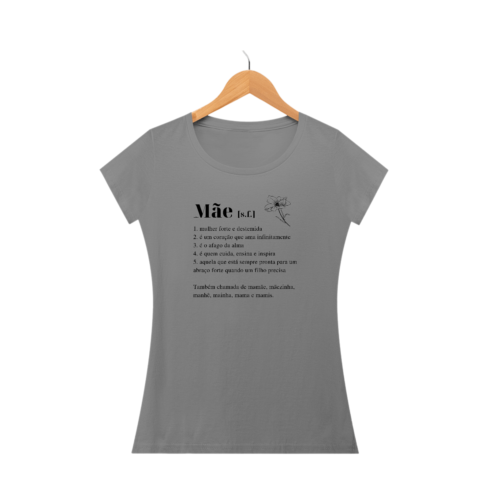 Camiseta Baby Look significado de mãe
