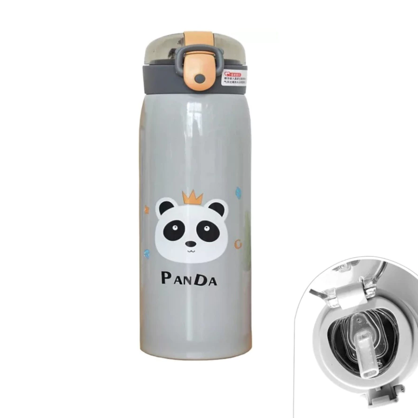 Garrafa Térmica de Aço inox com Canudo 350ml