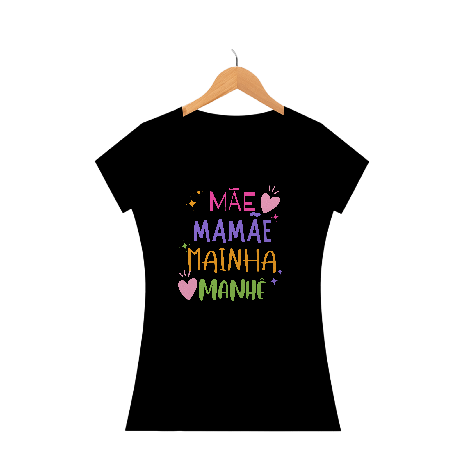 Camiseta Baby Look mãe mainha