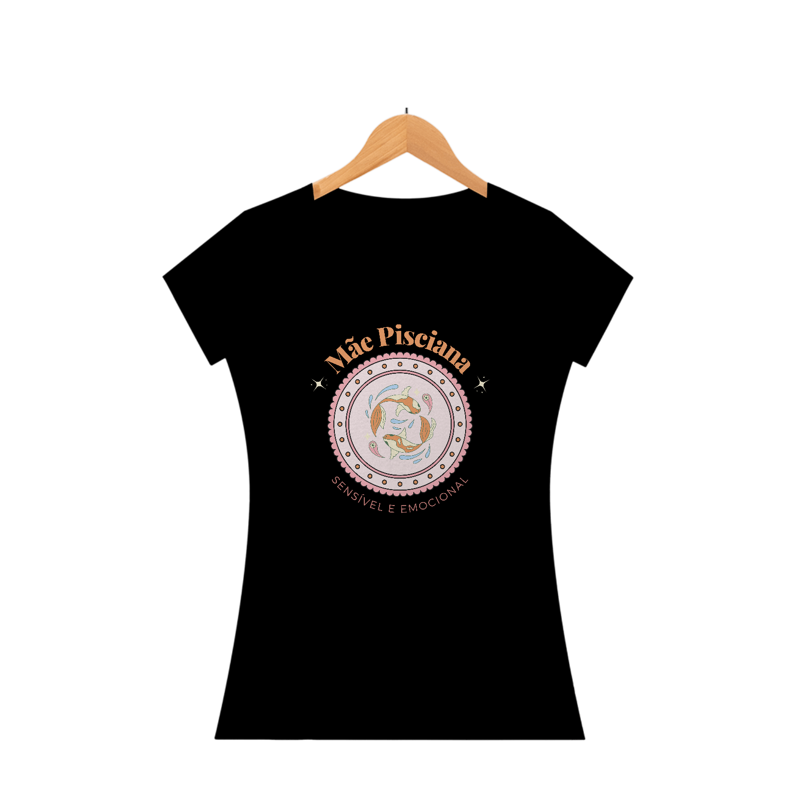 Camiseta Baby Look mãe pisciana