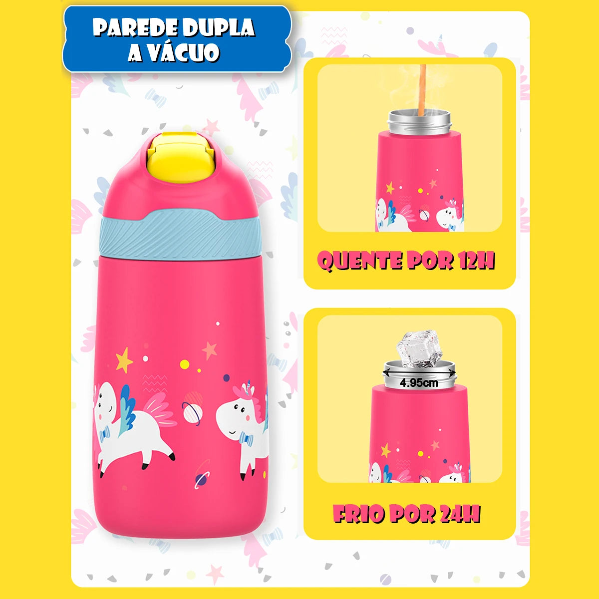 Garrafa térmica infantil BPA Free 350 ML