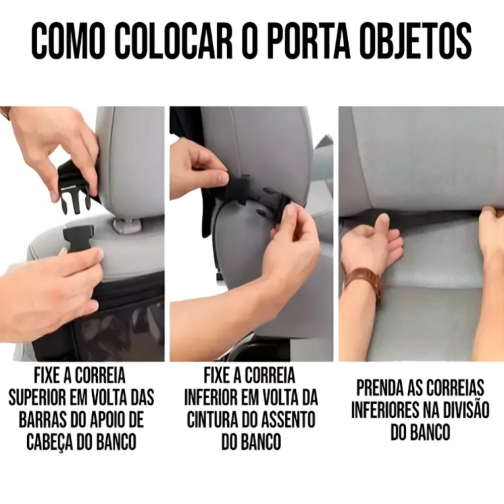 Organizador para encosto de banco de carro