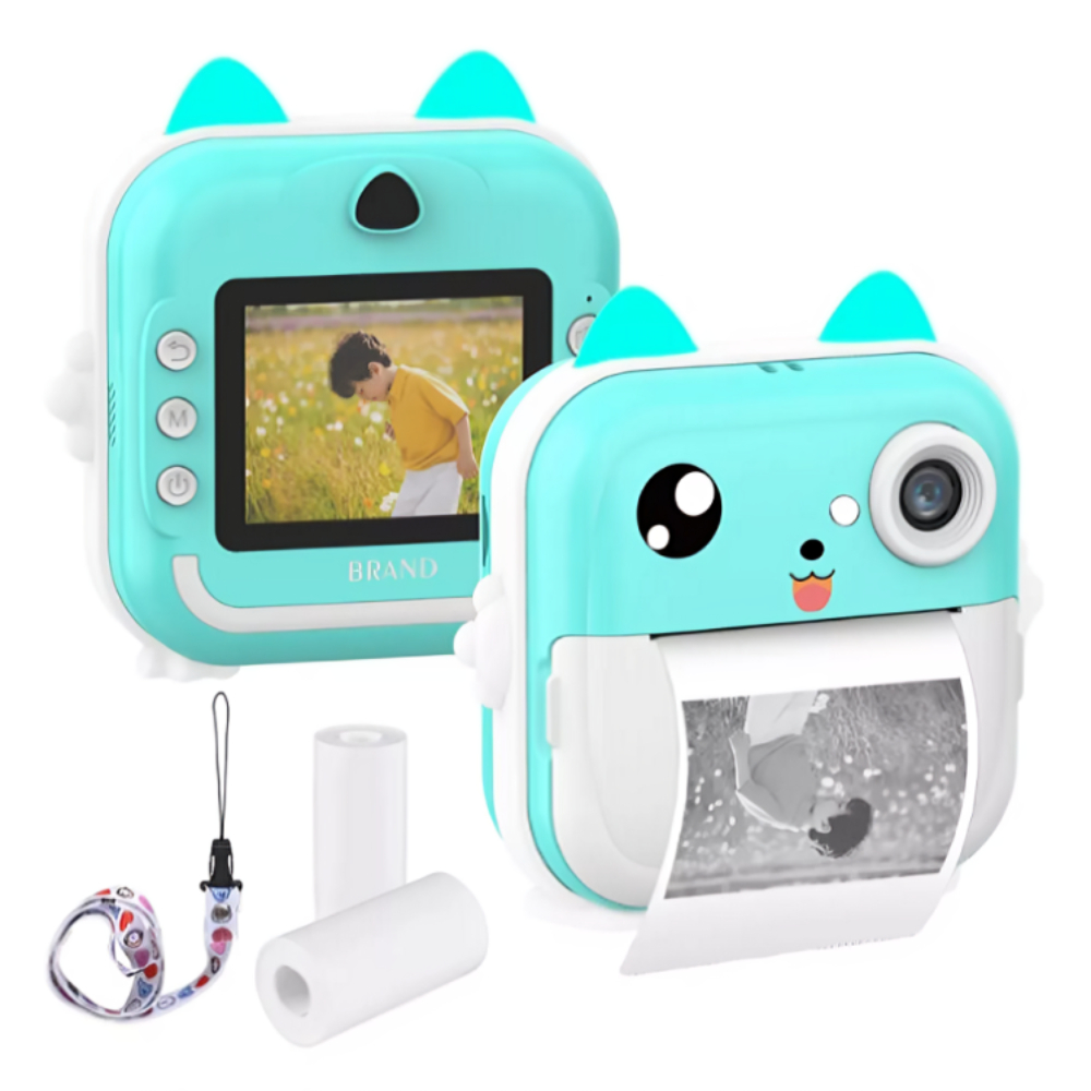 Camera De Impressão Instantânea Para Crianças Vídeo Fotografia Digital Fotográfica Toy