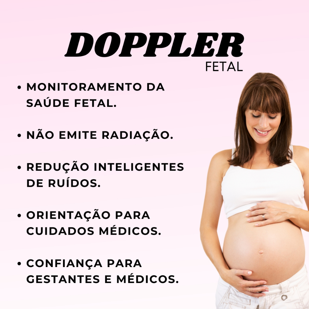 Monitor Frequência Cardíaca Doppler Fetal
