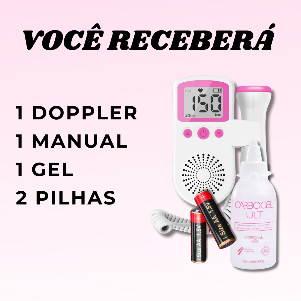 Monitor Frequência Cardíaca Doppler Fetal