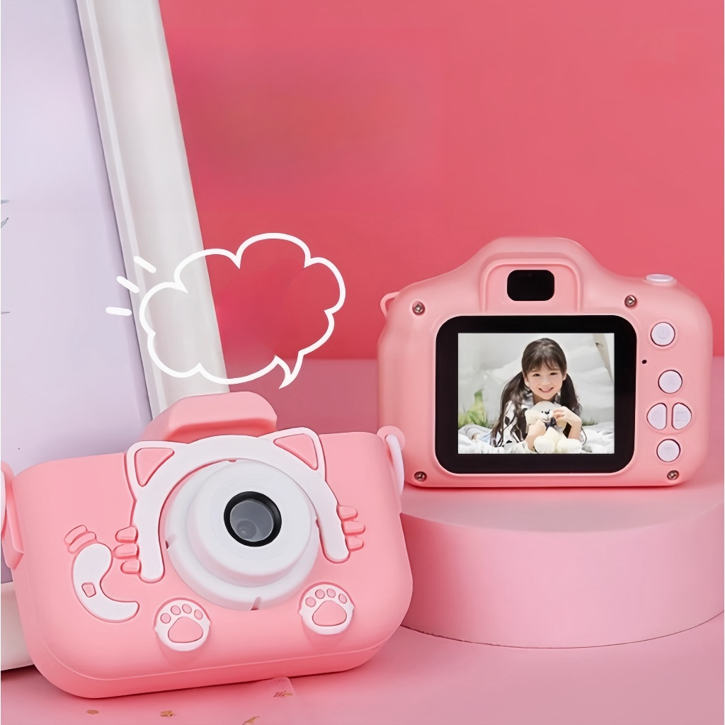 Câmera Fotográfica e Filmadora Digital Infantil Gatinho