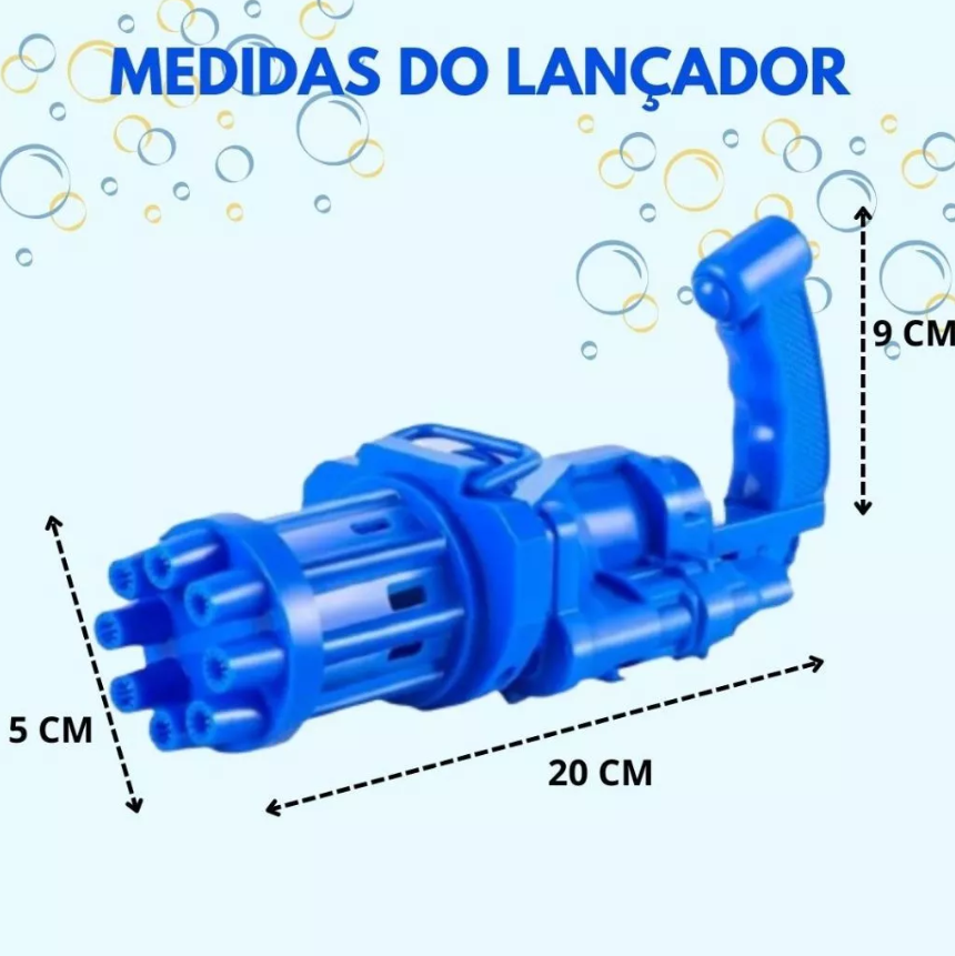 Lançador automático de bolhas de sabão