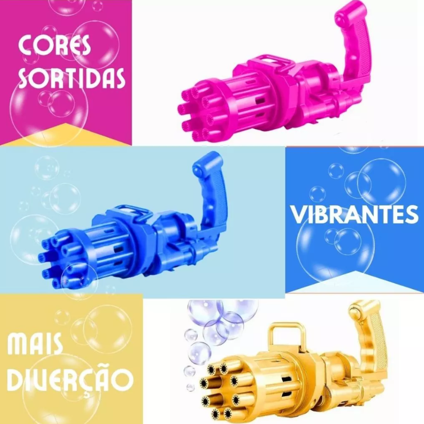 Lançador automático de bolhas de sabão