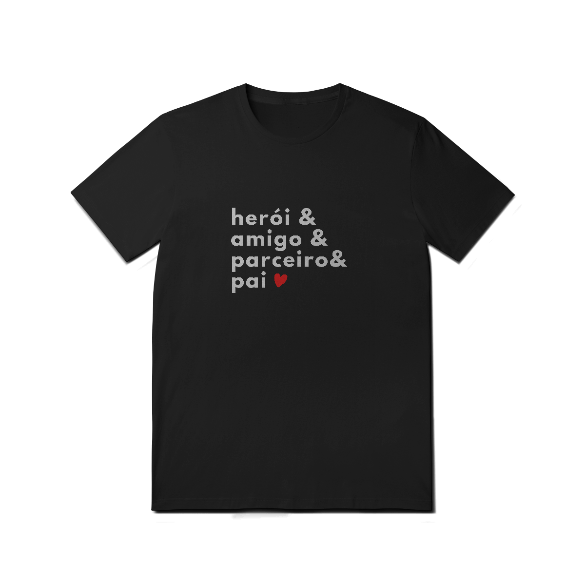 Camiseta &Pai Preta