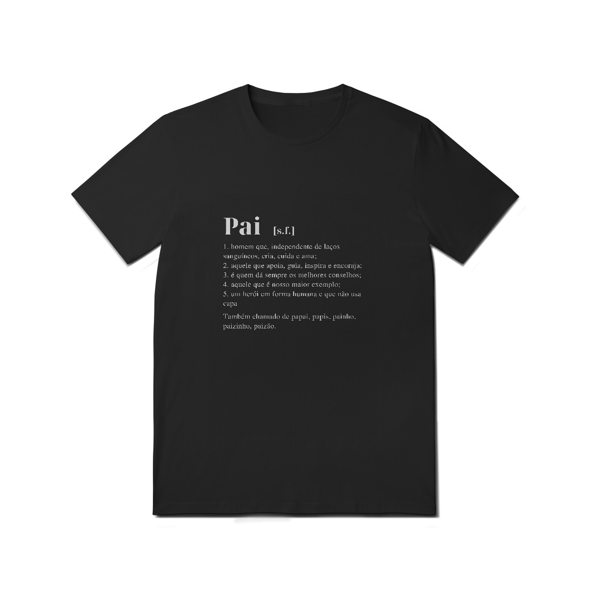Camiseta significado pai preta