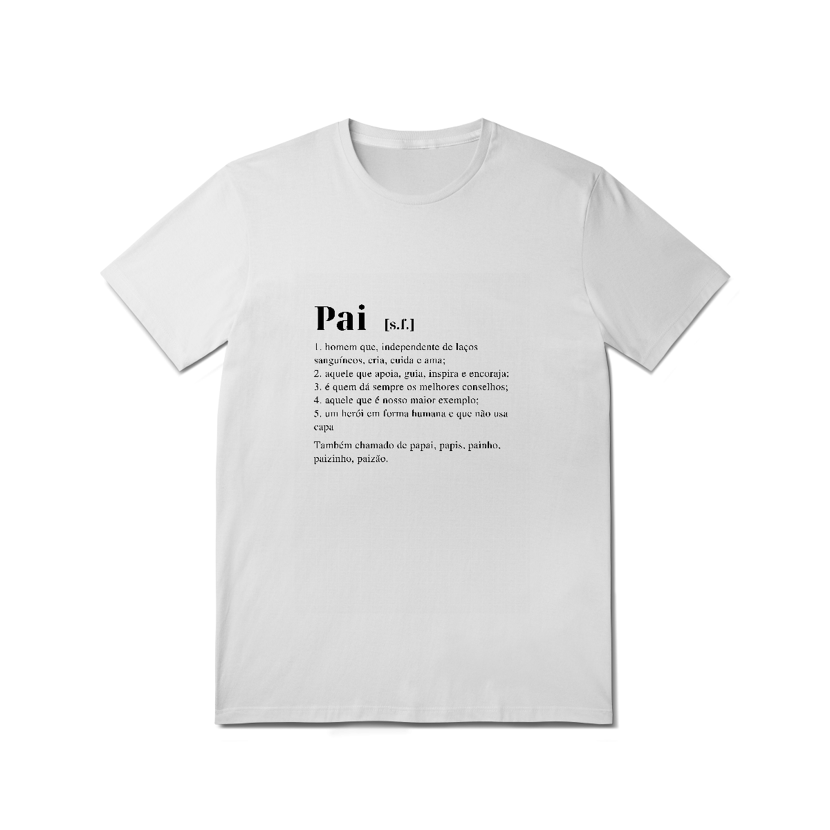 Camiseta significado pai branca