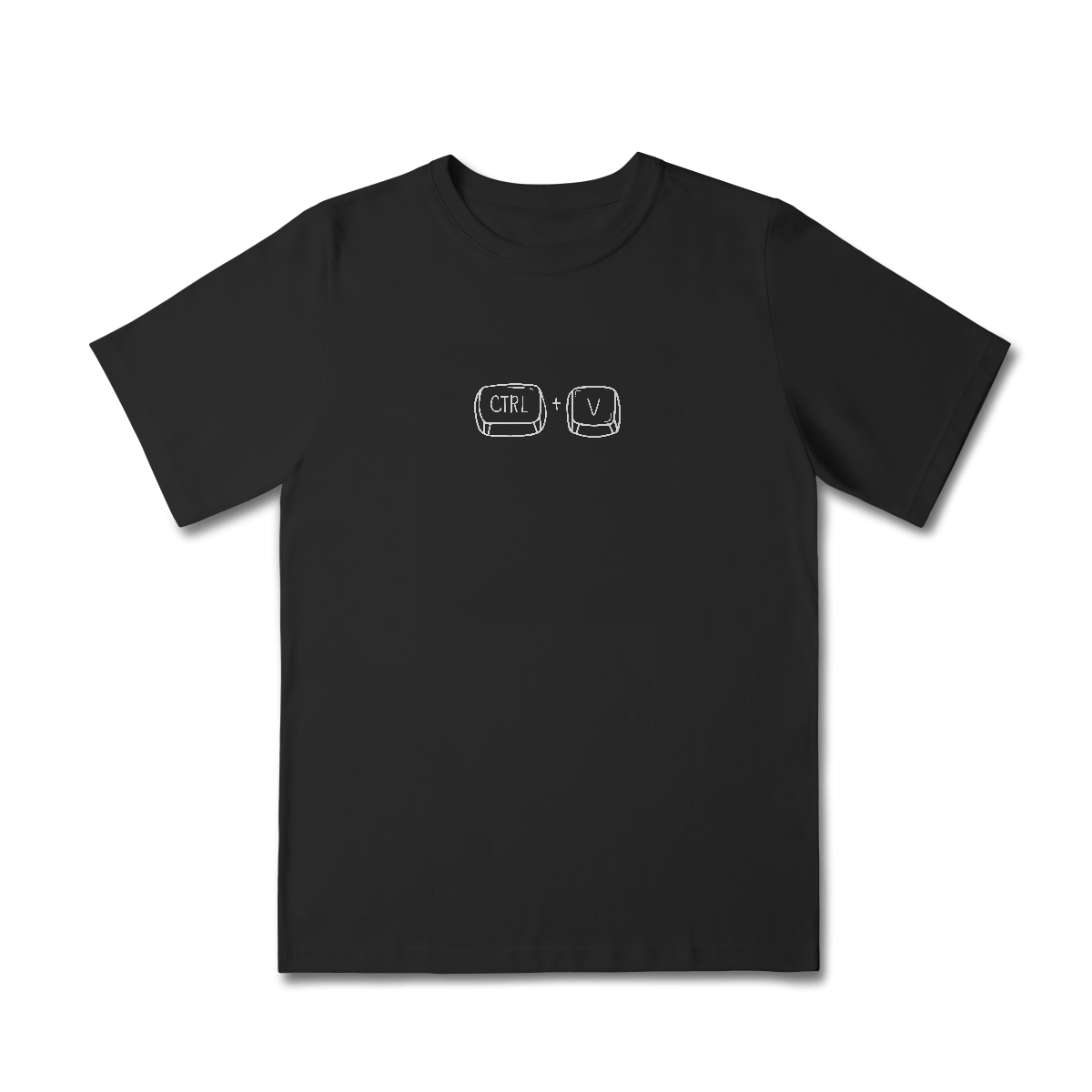 Camiseta infantil Ctrl V Preta