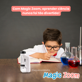 Magic Zoom - Mini Microscópio Portátil