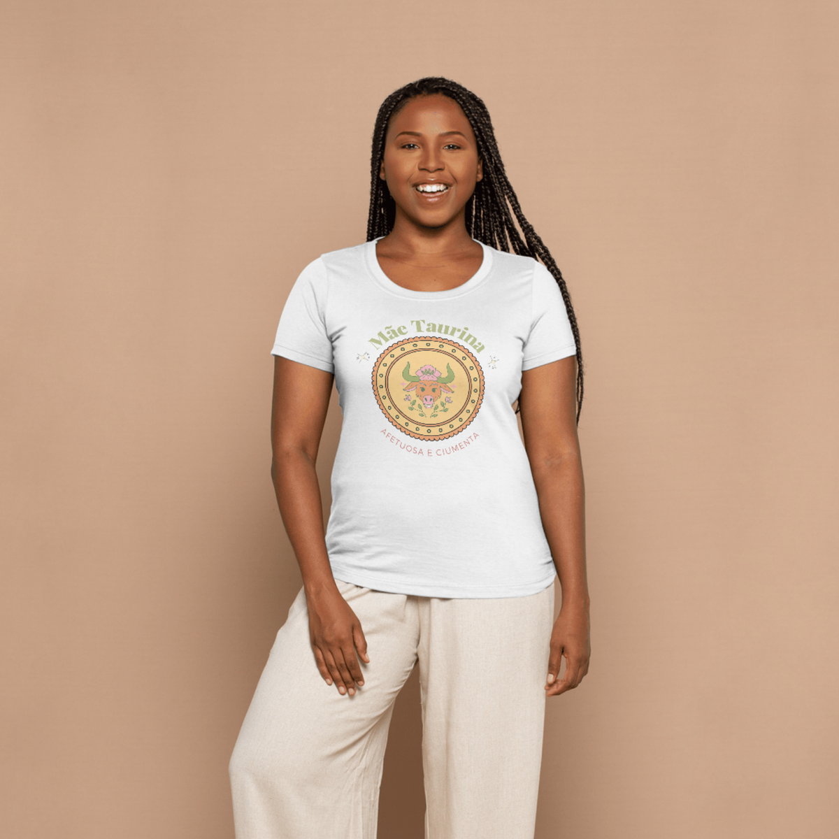 Camiseta Baby Look mãe taurina