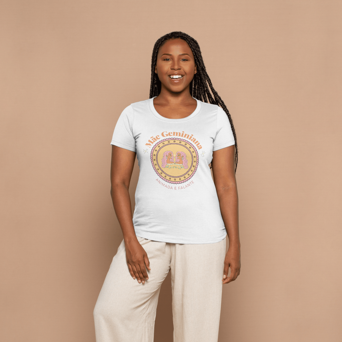 Camiseta Baby Look mãe geminiana