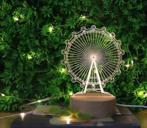 Luminária Abajur LED 3D Decoração Criativa