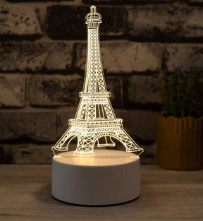 Luminária Abajur LED 3D Decoração Criativa