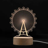 Luminária Abajur LED 3D Decoração Criativa