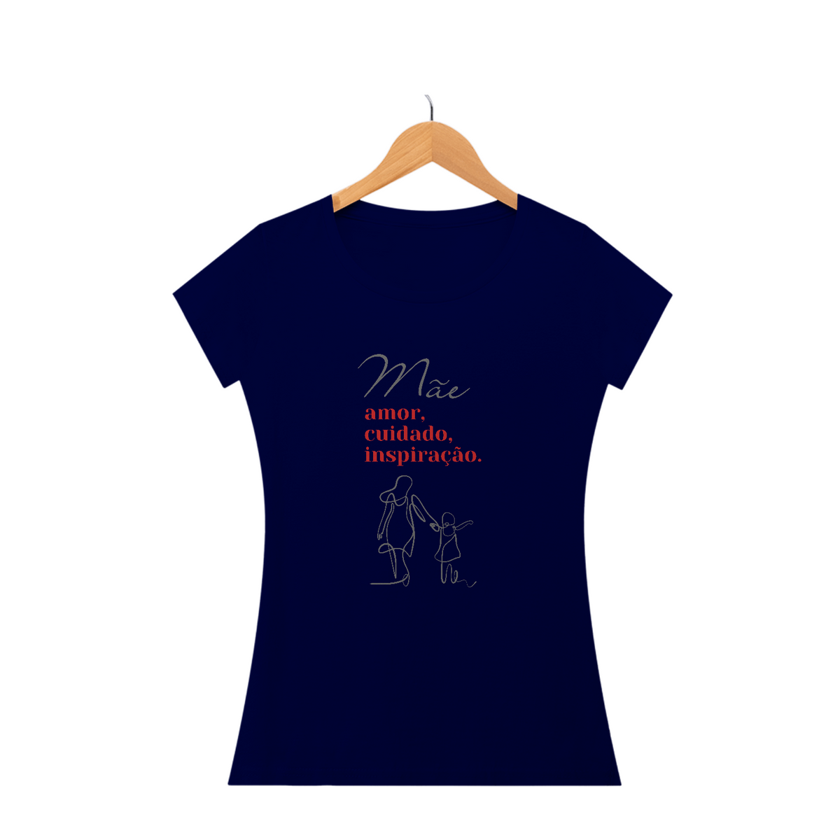 Camiseta Baby Look mae amor cuidado inpiração
