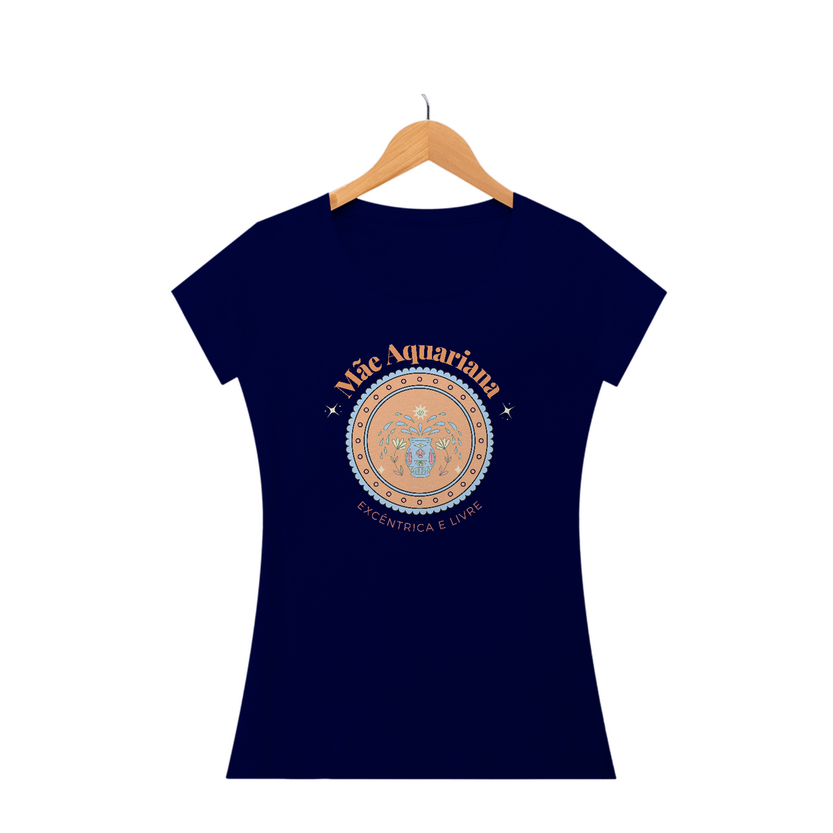 Camiseta Baby Look mãe aquariana