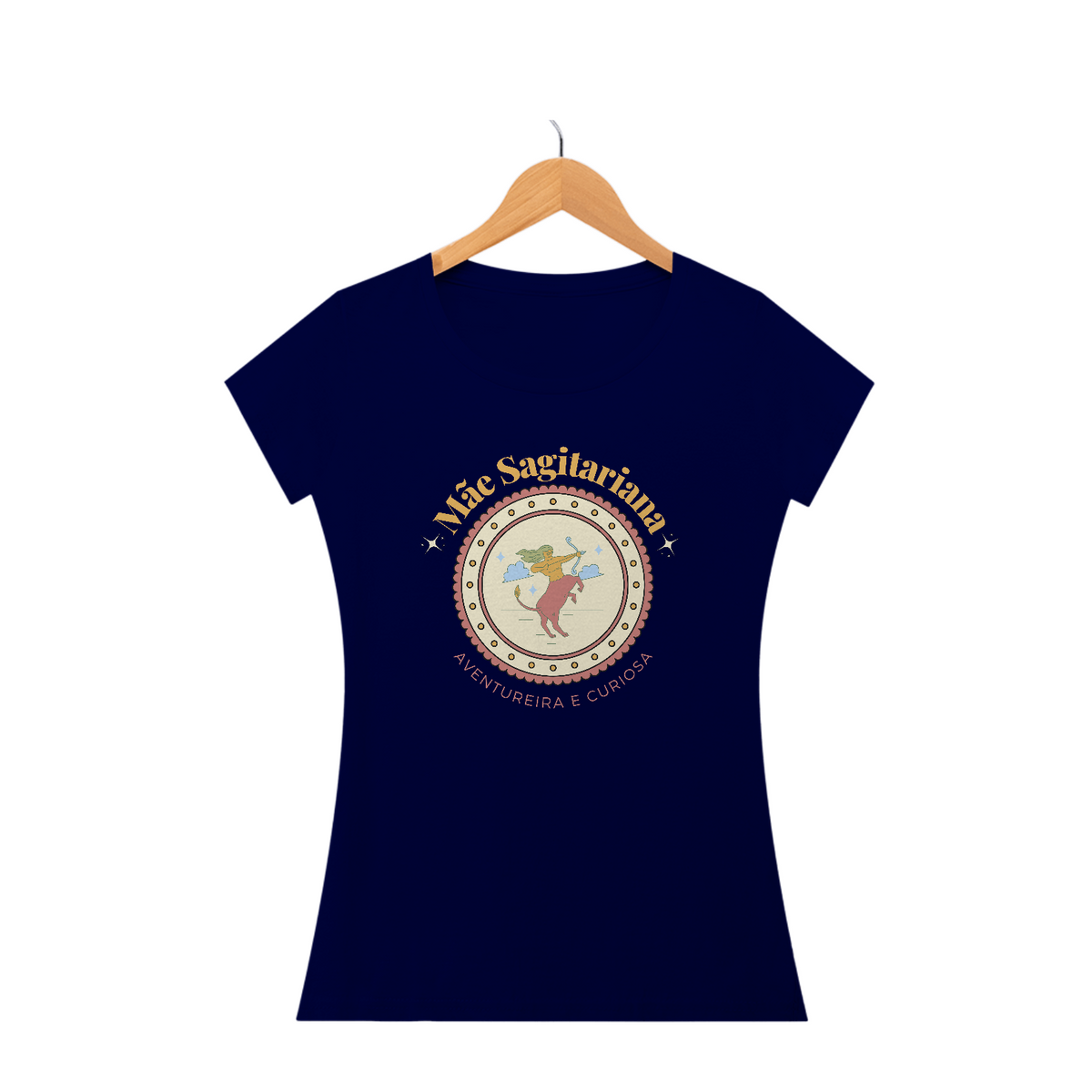 Camiseta Baby Look mãe sagitariana