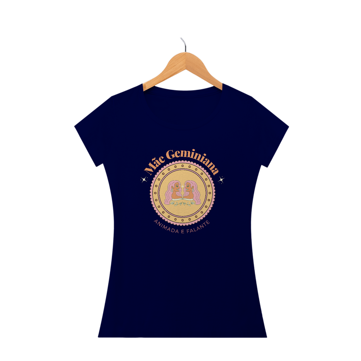 Camiseta Baby Look mãe geminiana