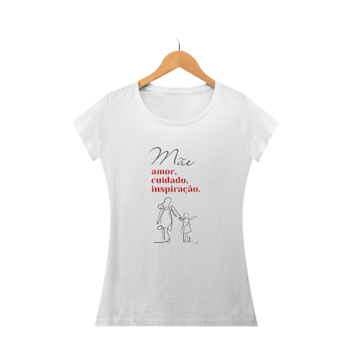 Camiseta Baby Look mae amor cuidado inpiração