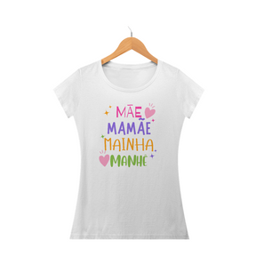 Camiseta Baby Look mãe mainha