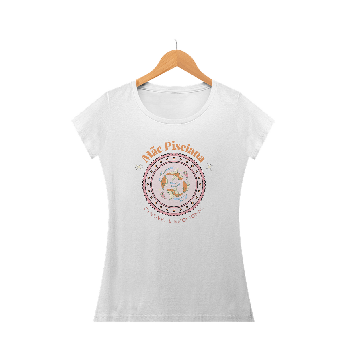 Camiseta Baby Look mãe pisciana