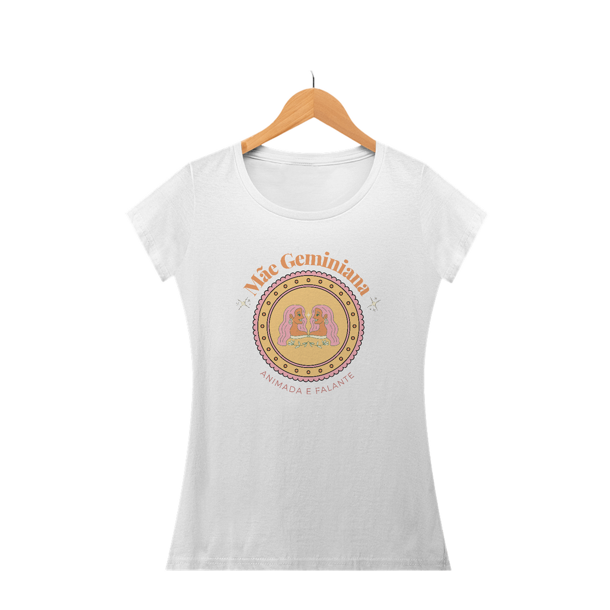 Camiseta Baby Look mãe geminiana