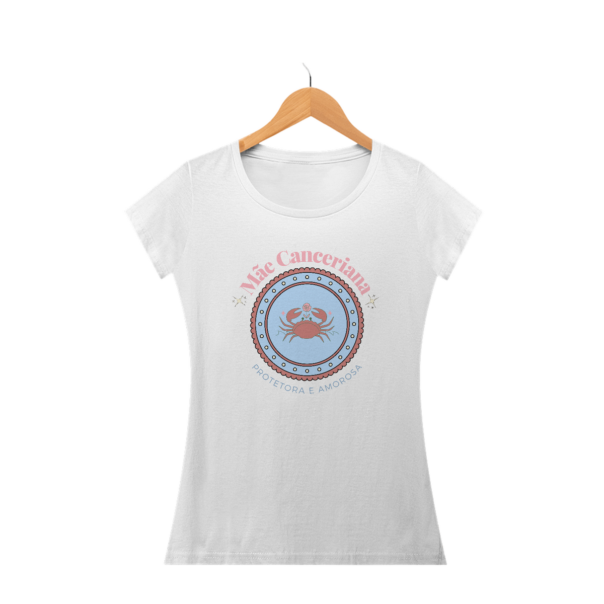 Camiseta Baby Look mãe canceriana