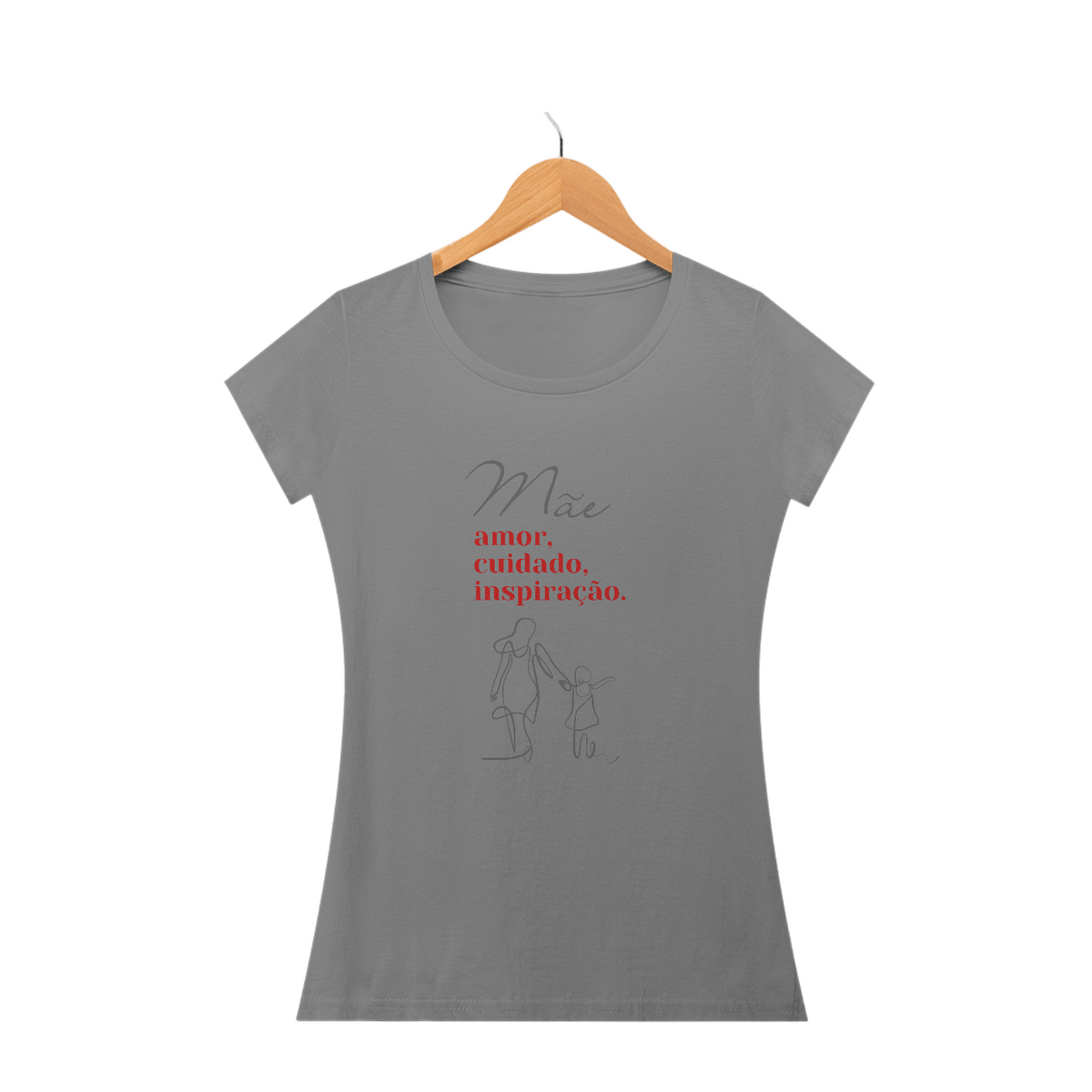 Camiseta Baby Look mae amor cuidado inpiração