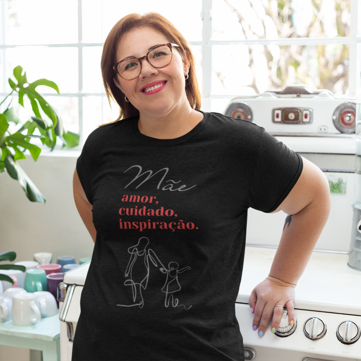 Camiseta mãe amor cuidado inspiração