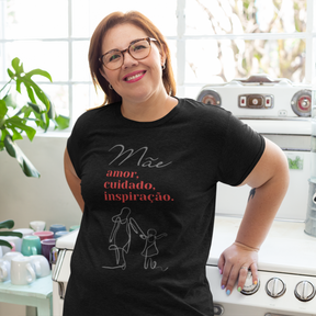 Camiseta mãe amor cuidado inspiração