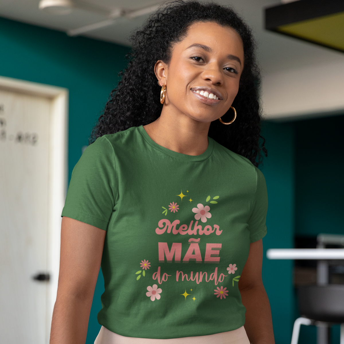 Camiseta Baby Look melhor mãe do mundo