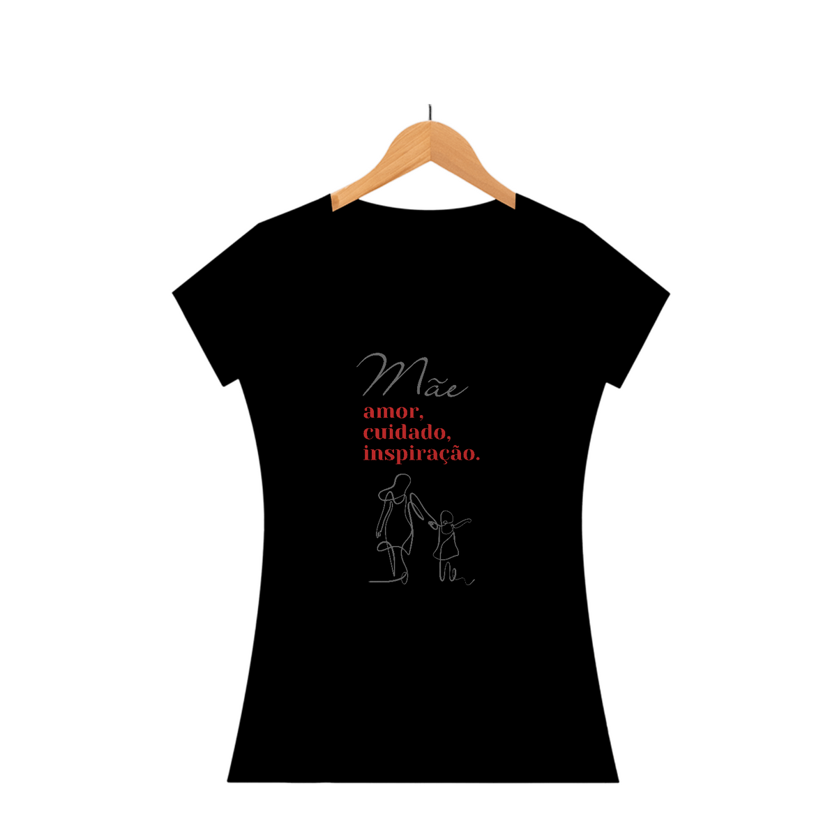 Camiseta Baby Look mae amor cuidado inpiração