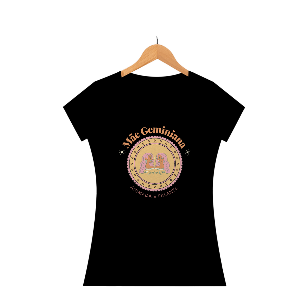 Camiseta Baby Look mãe geminiana