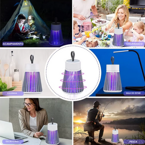 Luminária Mata Insetos UV com Alimentação USB