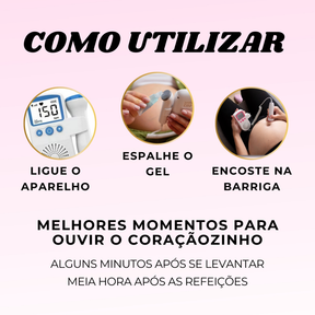 Monitor Frequência Cardíaca Doppler Fetal  