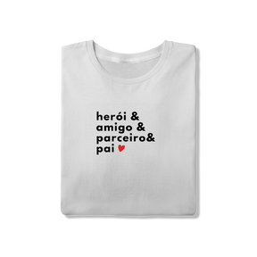 Camiseta &Pai Branco